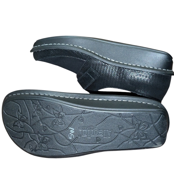 Alegria Brenna Claddagh Black Whimsigoth Strap Loafer Comfort Shoes EU 37 US 7 - Picture 8 of 11